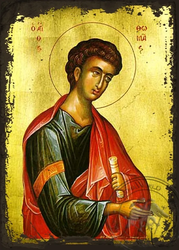 Апостол Фома, византийская икона под старину
