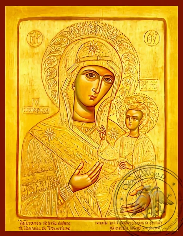 Virgin and Child, Hodegetria, Queen of the Universe, of Prousa, Greece - Byzantine Icon