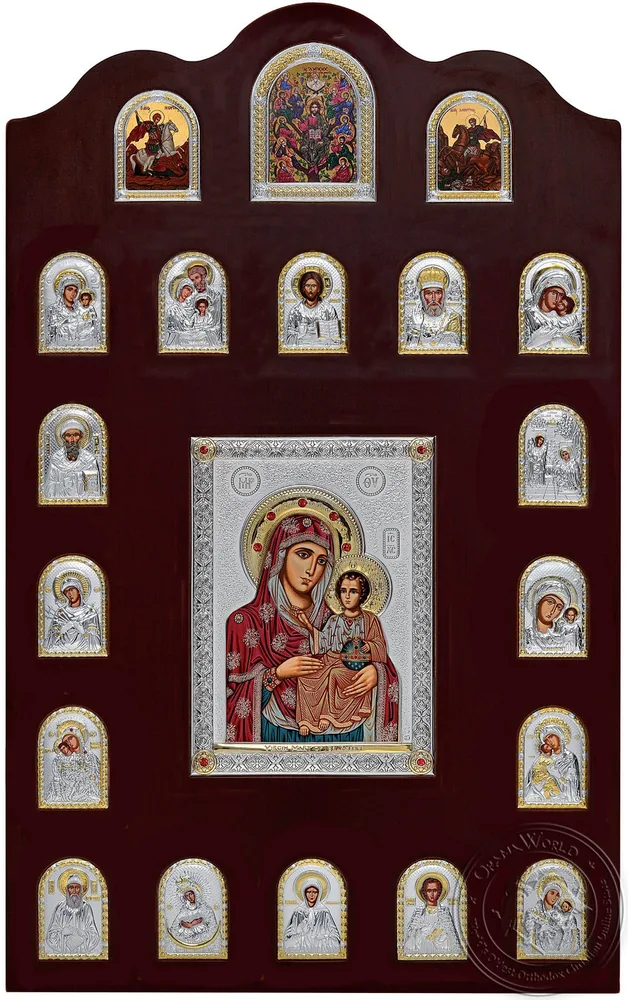 Iconostasis with Silver Icons