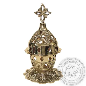 Byzantine Brass Home Oil Lamp - H119