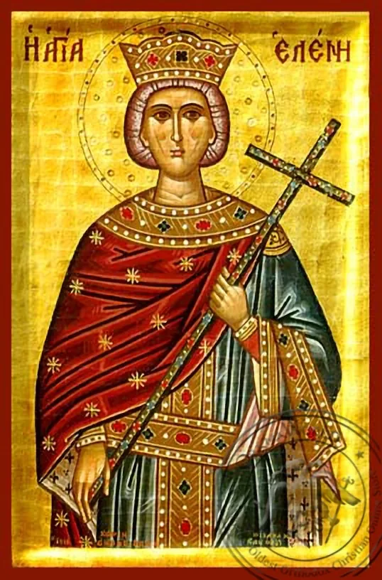 Святая Елена, рукописная икона
