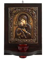 Virgin Mary Glykofilousa - Wood Carved Iconostasis