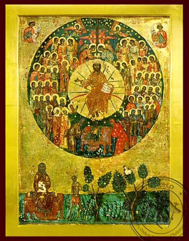 Все святые, византийская икона