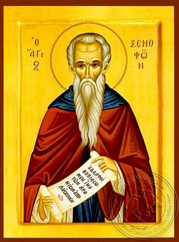 Saint Xenophon, of Constantinople - Hand Painted Icon