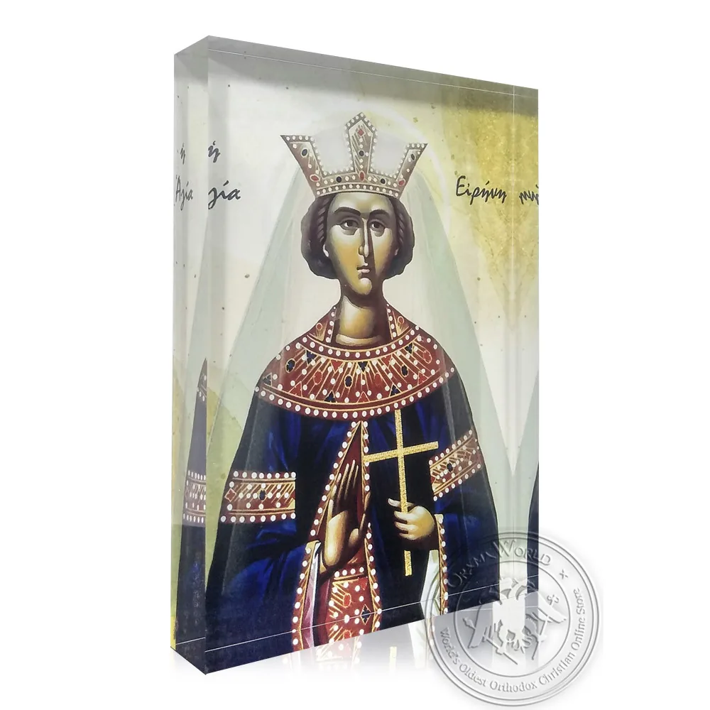 Saint Irene - Diaphanous Byzantine Icon