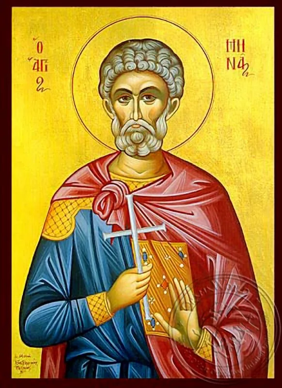 Saint Menas, the Great Martyr, of Egypt - Hand Painted Icon