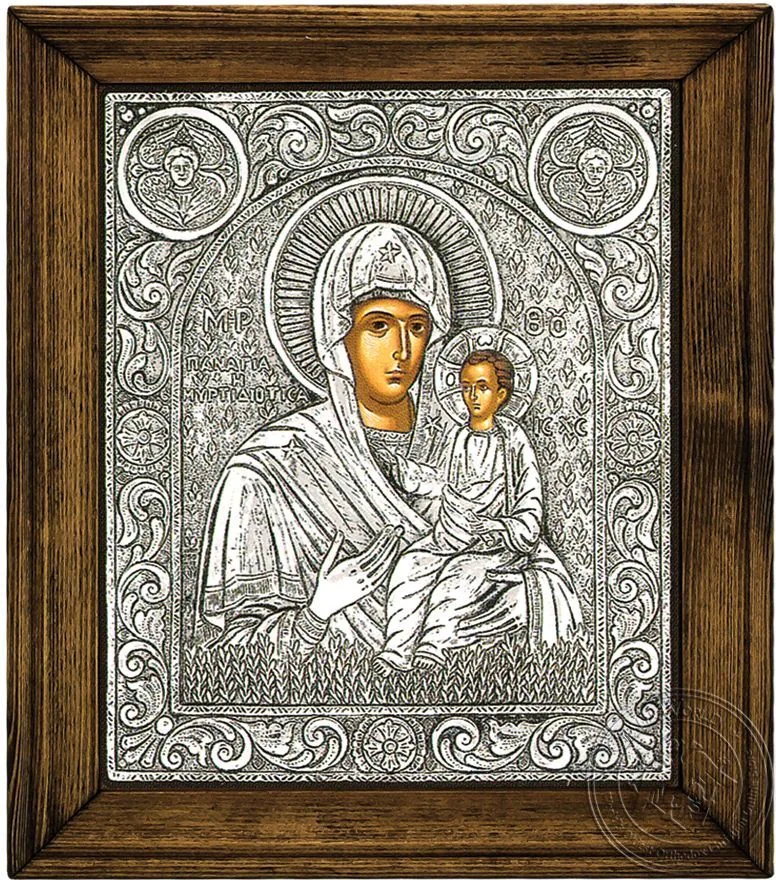 Panagia Myrtidiotissa - Silver Icon