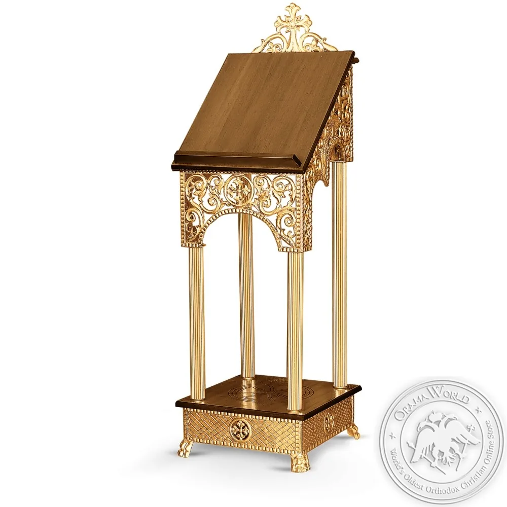 Icon Stand Aluminum Gold Plated