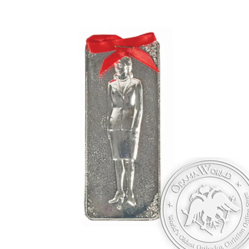 Silver Votive Offering - Woman Standing