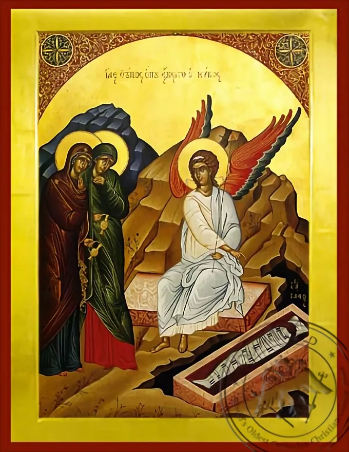 Жёны гроб, византийская икона