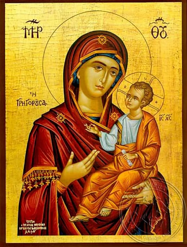 ღვთისმშობელი ყრმით, ოდიგიტრია, მღვიძარე, ხელნაწერი ხატი