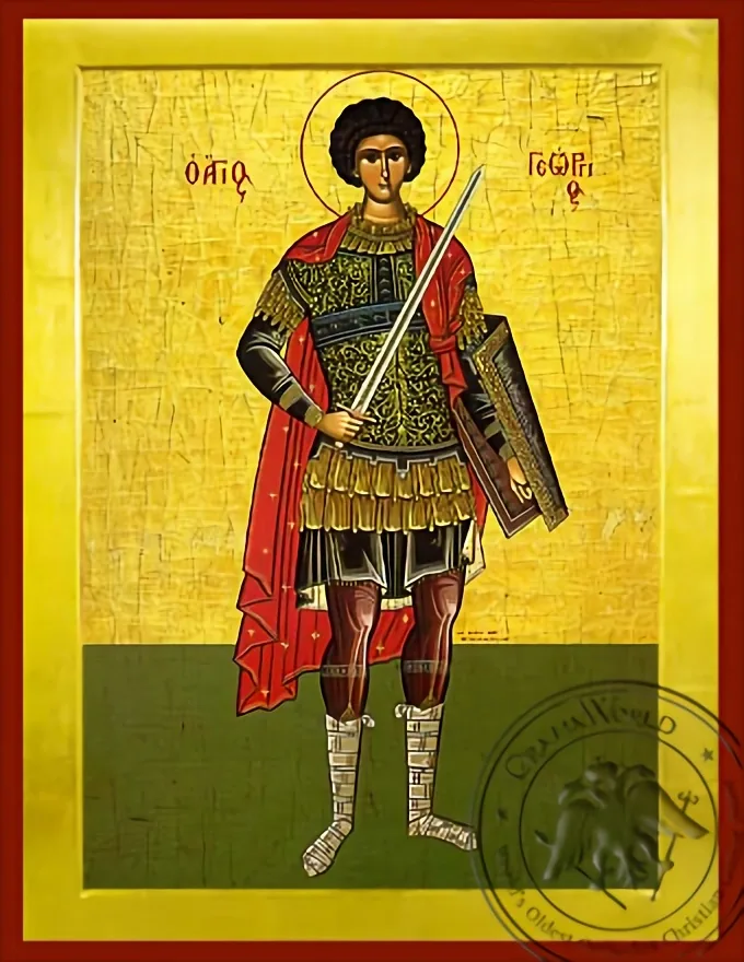 Saint George the Great Martyr, Full Body - Byzantine Icon