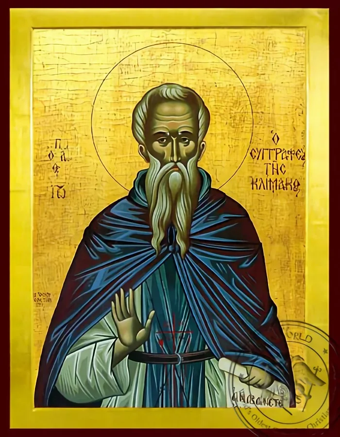 Святой Иоанн (Лествичник) Синайский, автор Лествица, византийская икона