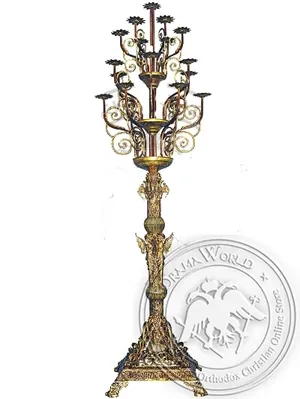 Despotic Candelabrum Aluminium No7 Gold Plated