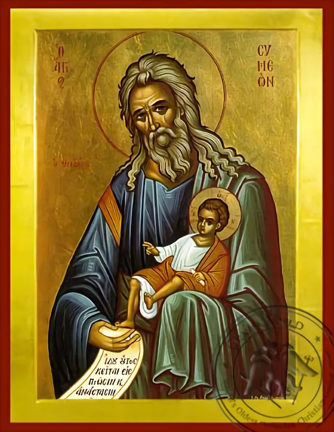 წმინდა სვიმეონი, ღვთისმიმრქმელი, ბიზანტიური ხატი