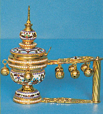 Censer Katzi with Enamel