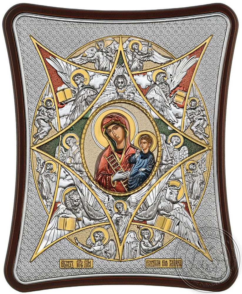 Neopalimaya Kupina - Silver Colored Icon