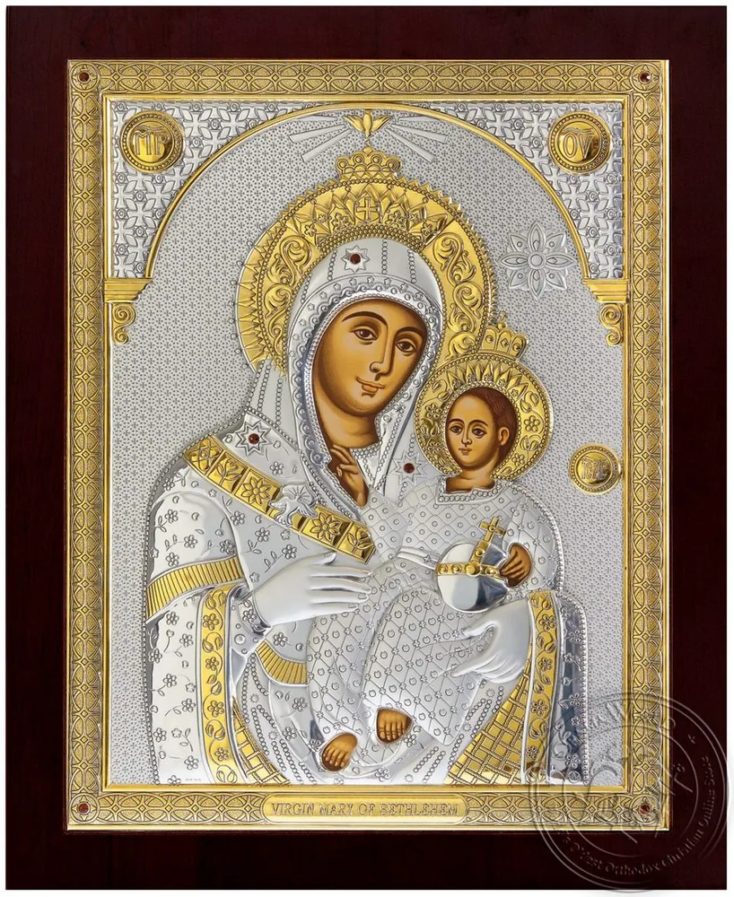 Virgin Mary of Bethlehem - Silver Icon