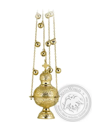 Censer Russian Design Gold Plated