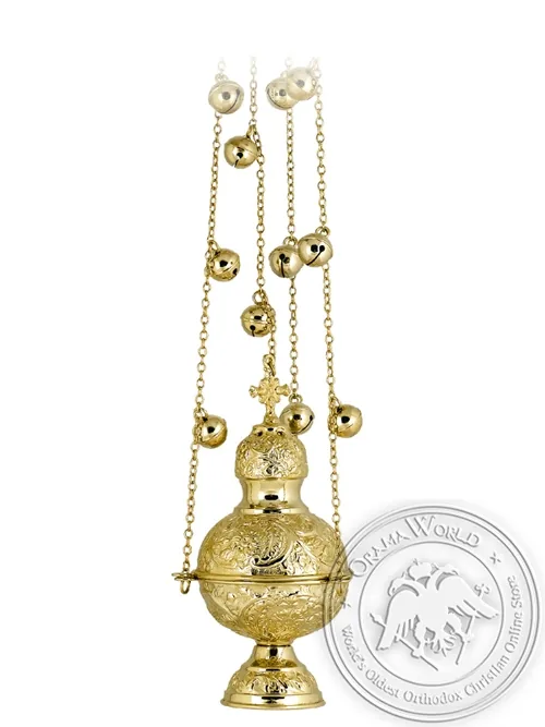 Censer Russian Design Gold Plated