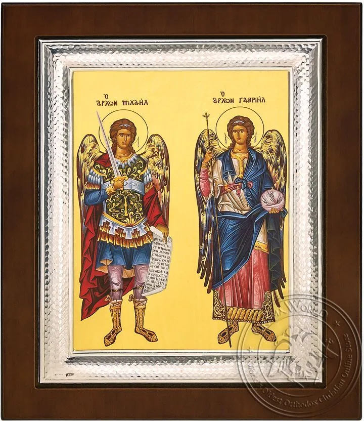 Saints Archangels - Silver Icon