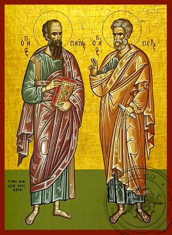 Holy Apostles Peter and Paul, Full Body - Hand Painted Icon