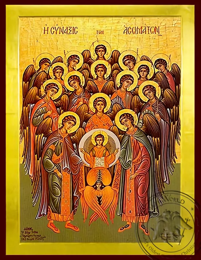 Synaxis of the Holy Archangels, Full Body - Byzantine Icon