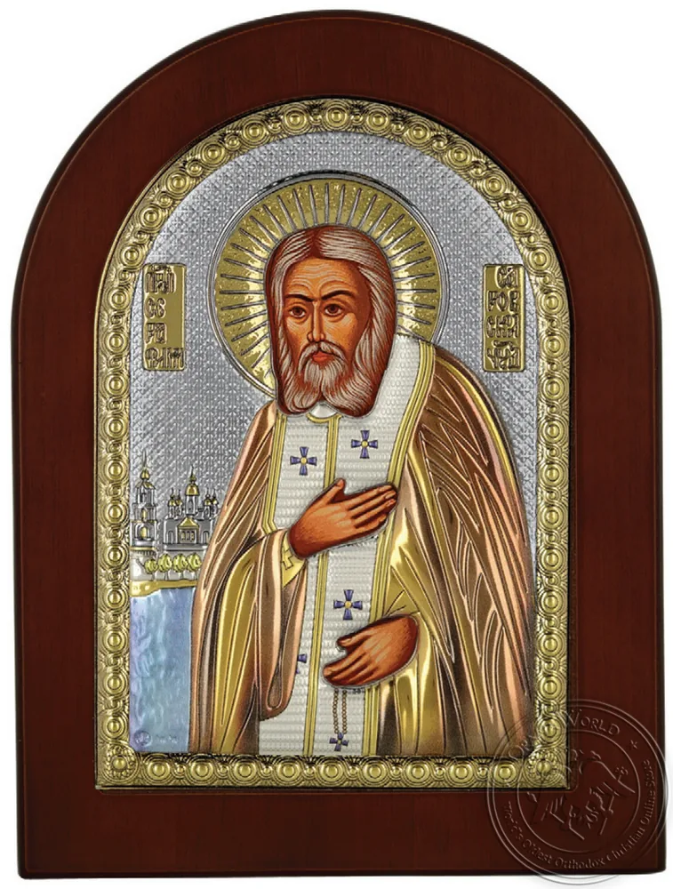 წმინდა სერაფიმე საროველი, ვერცხლისფერი ხატი