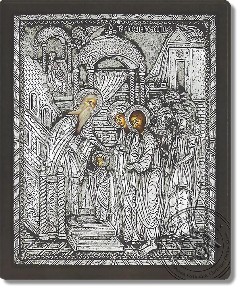 The Presentation of the Virgin in the Temple - Silver Icon