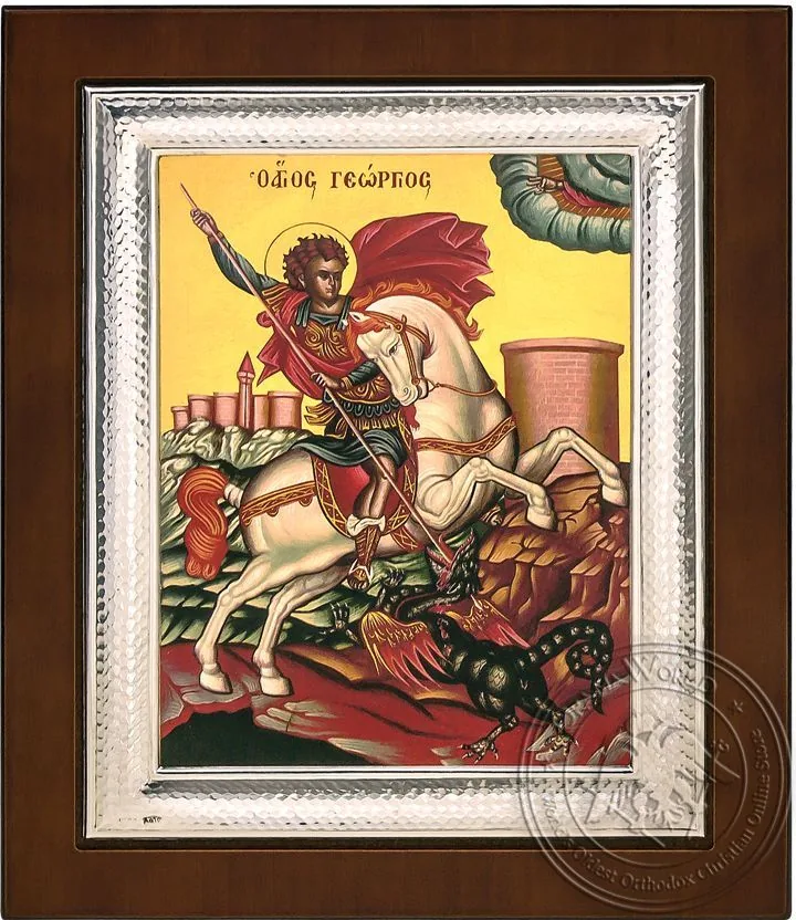 Saint George - Silver Icon