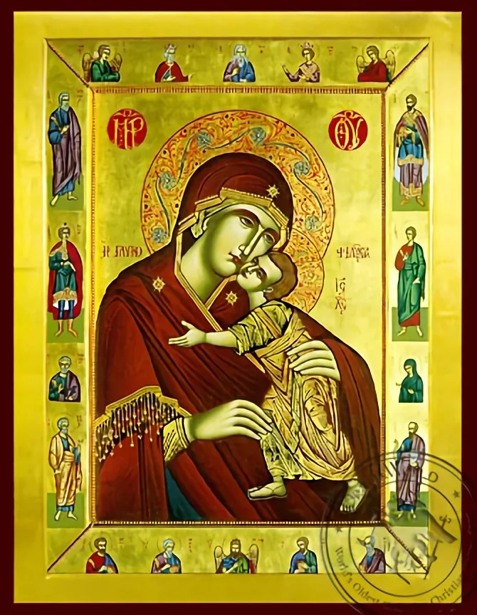 ღვთისმშობელი ყრმით, ტკბილად ამბორისმყოფელი, ბიზანტიური ხატი