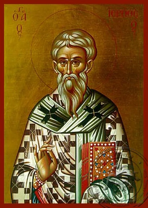 წმინდა იეროთეოსი, მღვდელმოწამე, ათენის ეპისკოპოსი, საბერძნეთი, ხელნაწერი ხატი