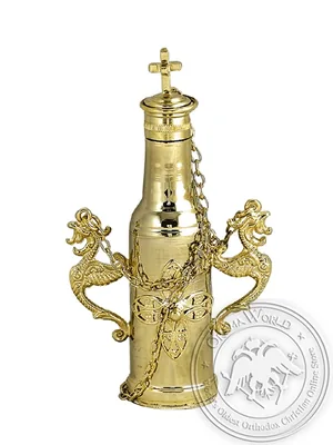 Anointing Oil Bottle Gold Plated
