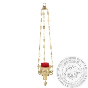 Byzantine Brass Hanging Oil Candle