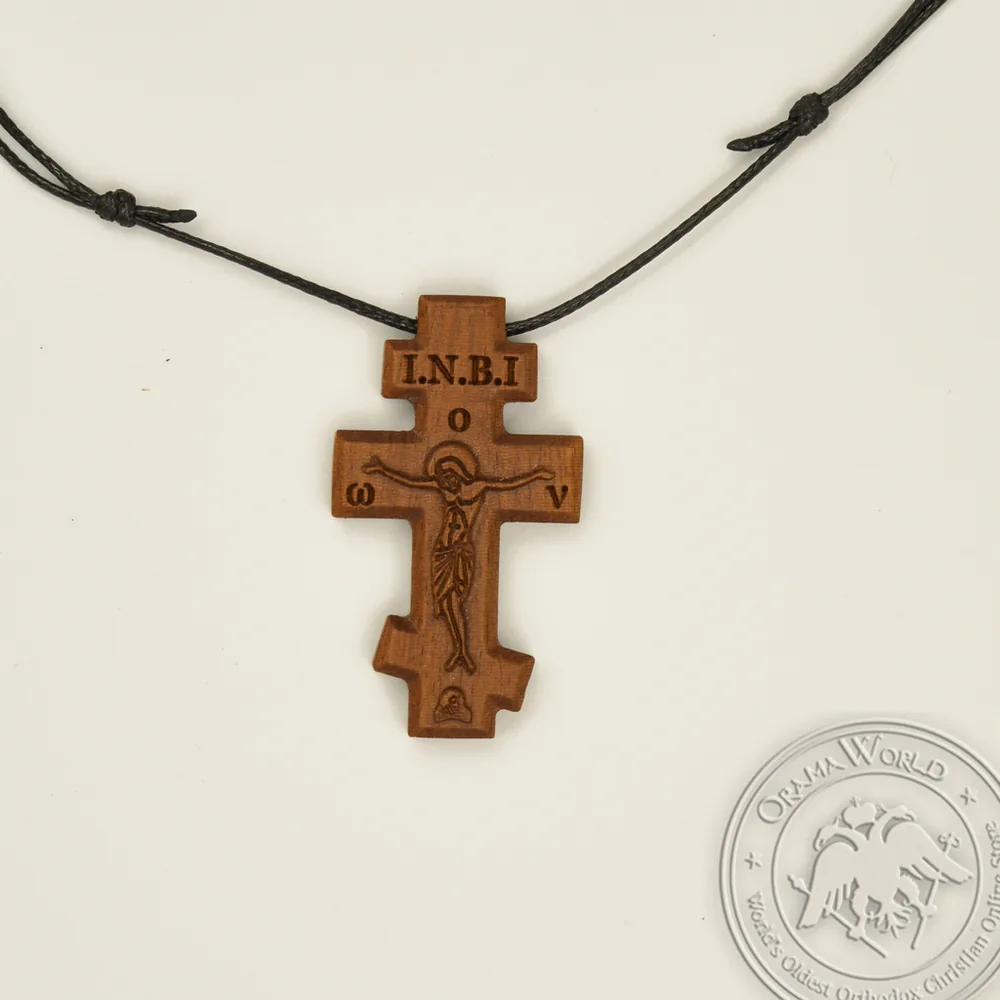 Russian Handcrafted Wooden Cross