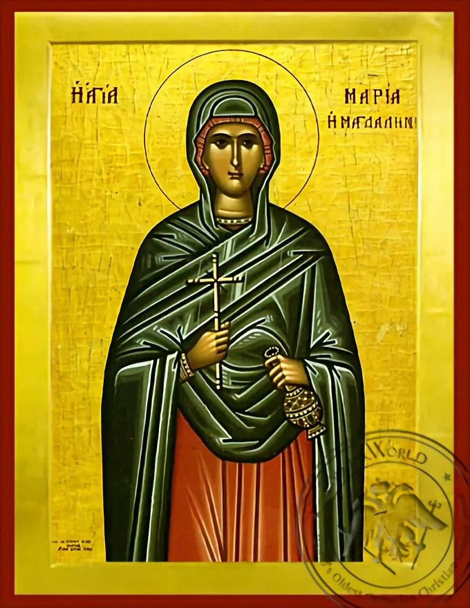 Святая Мария Магдалина, византийская икона