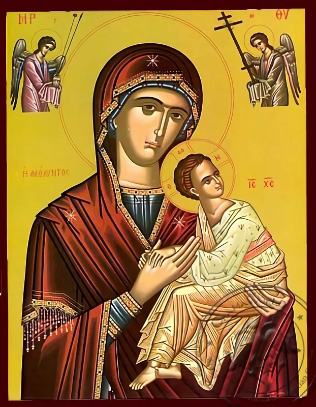 Amolintos with Angels - Nazarene Art Icon