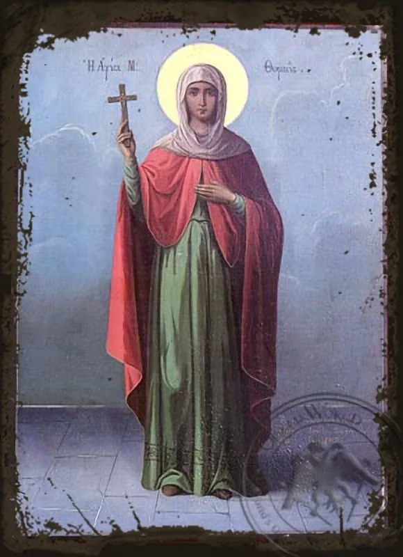 Saint Thomais - Aged Byzantine Icon