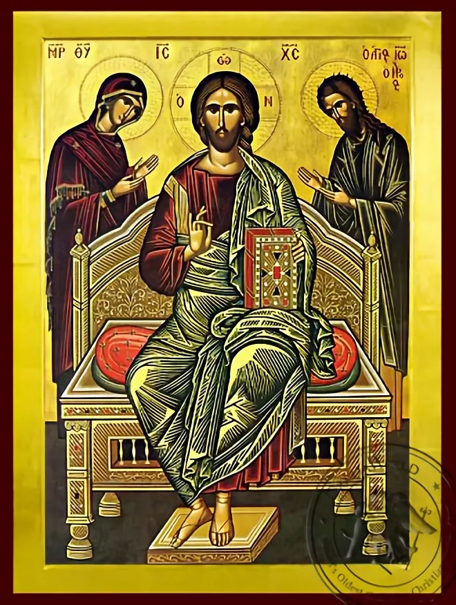 Деисус, византийская икона