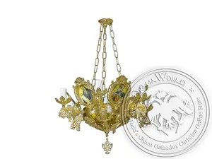 Chandelier Bronze Byzantine No7 Gold Plated