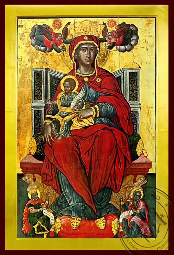 Virgin and Child, Enthroned, Higher Than the Heavens - Byzantine Icon