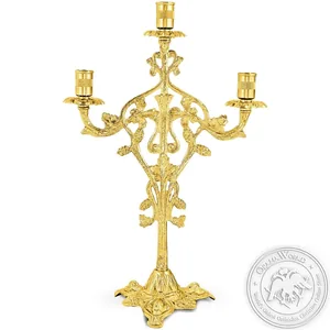 სამმაგი სასანთლე, მოოქროვილი