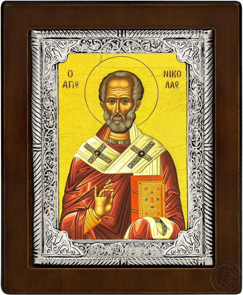 Saint Nicholas - Silver Icon