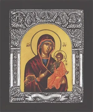 ღვთისმშობელი უხრწნელი ბიზანტიური, ვერცხლის ხატი
