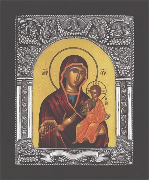 Panagia Amolintos Byzantine - Silver Icon