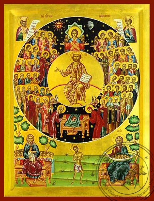 All Saints Divine Chorus - Hand Painted Icon