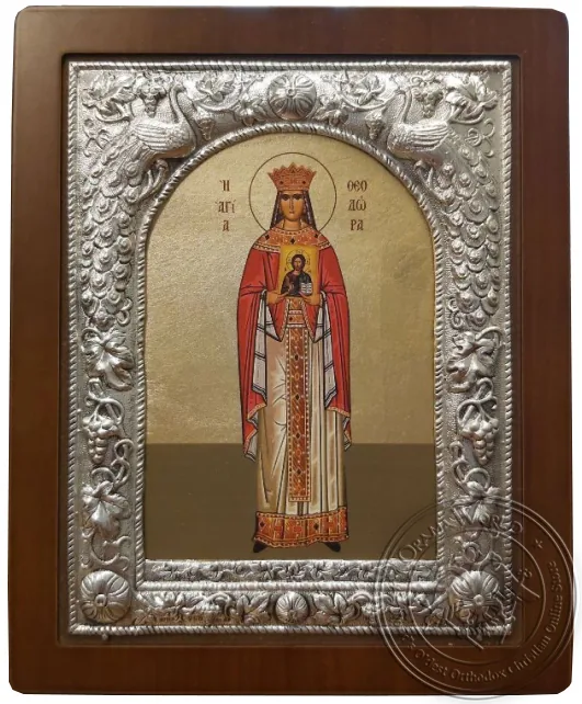 წმინდა თეოდორა, ვერცხლის ხატი