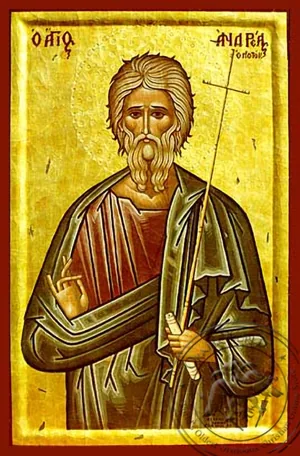 წმინდა მოციქული ანდრია, პირველწოდებული, ხელნაწერი ხატი