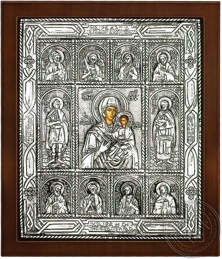 Panagia earth Epaggelias - Silver Icon