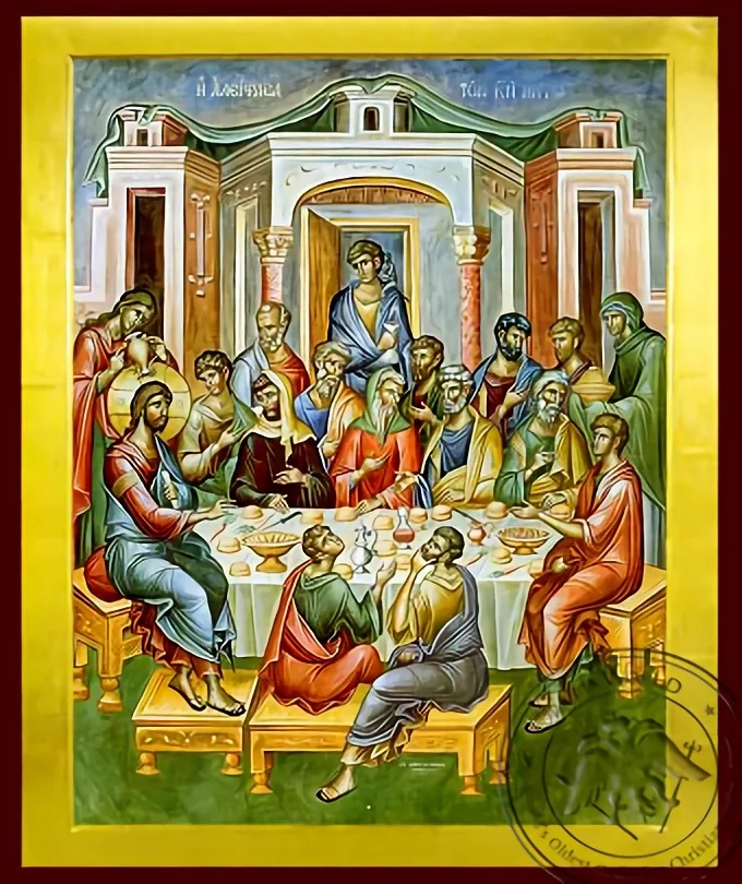 The Woman Anointing the Lord - Byzantine Icon
